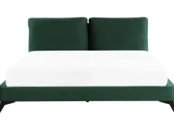 Seng Velour MELLE 180 x 200 cm Smaragdgrøn
