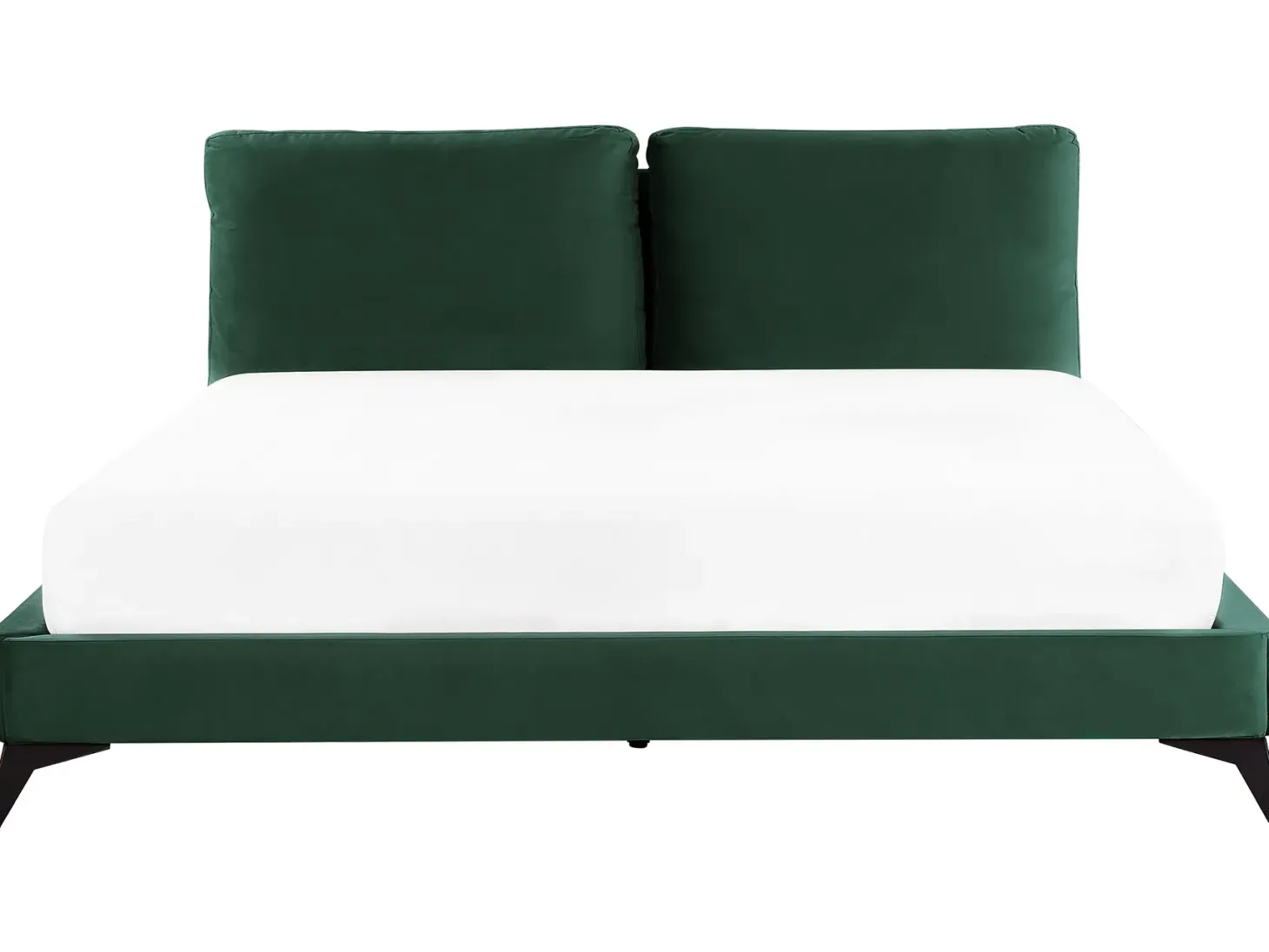 Seng Velour MELLE 180 x 200 cm Smaragdgrøn