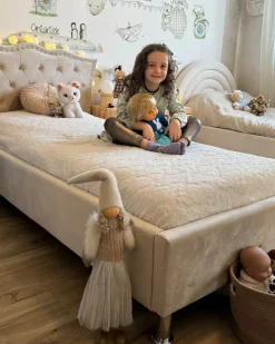Seng Velour METZ 90 x 200 cm Beige