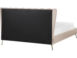 Seng Velour MIRIBEL 160 x 200 cm Brungrå