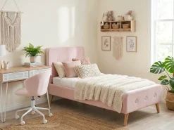 Seng Velour RENNES 90 x 200 cm Pastellrosa