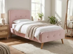 Seng Velour RENNES 90 x 200 cm Pastellrosa