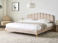 Seng Velour SAUVIAN 180 x 200 cm Beige