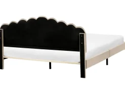 Seng Velour SAUVIAN 180 x 200 cm Brungrå
