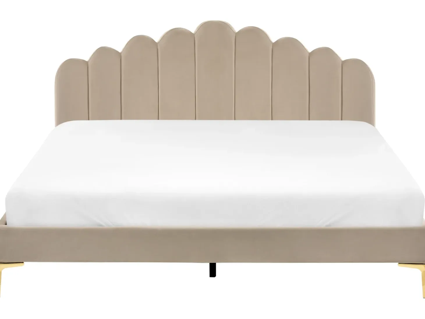 Seng Velour SAUVIAN 180 x 200 cm Brungrå
