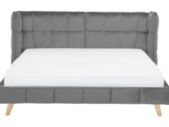 Seng Velour SENLIS 180 x 200 cm Grå