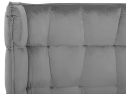 Seng Velour SENLIS 180 x 200 cm Grå