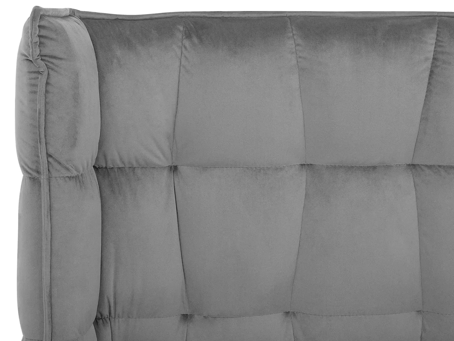 Seng Velour SENLIS 180 x 200 cm Grå