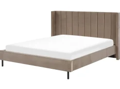 Seng Velour VILLETTE 180 x 200 cm Brungrå