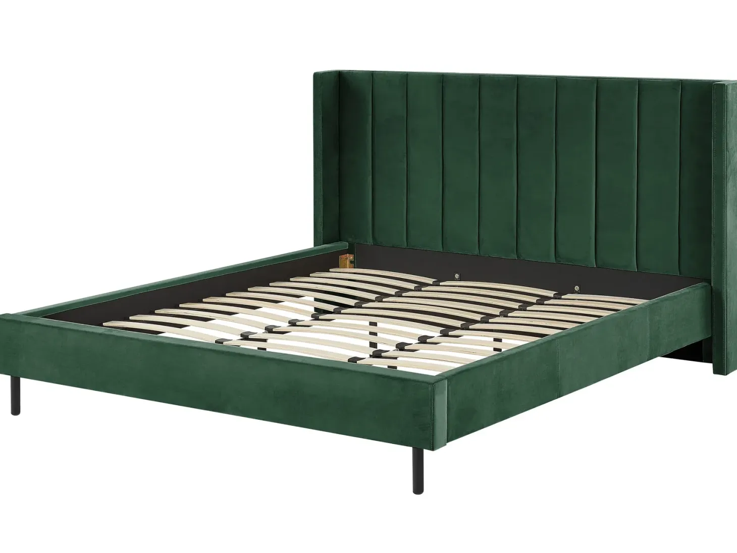 Seng Velour VILLETTE 180 x 200 cm Mørkegrøn
