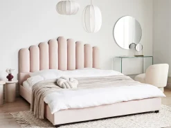 Seng Velour VINCENNES 180 x 200 cm Pastellrosa