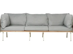 SENISE 3 personers Havesofa Grå Metal