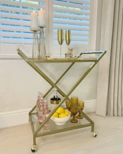 Serveringsvogn IVERA Metal Transparent