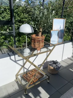 Serveringsvogn IVERA Metal Transparent