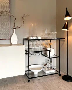 Serveringsvogn MARCOLA Metal Sort