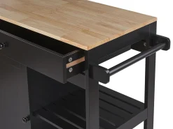 Serveringsvogn TRAPANI Sort