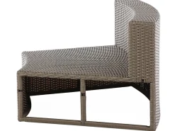 SEVERO 9 personers Loungesæt med bord Brun PE-rattan