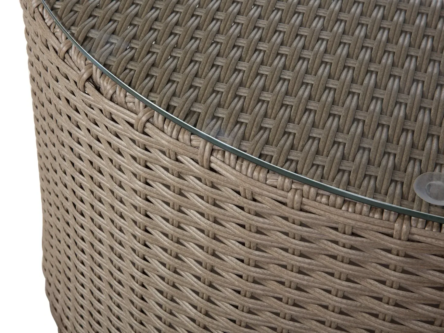 SEVERO 9 personers Loungesæt med bord Brun PE-rattan