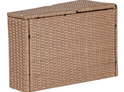 SEVERO 9 personers Loungesæt med bord Sand Beige PE-rattan