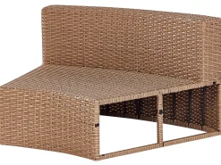 SEVERO 9 personers Loungesæt med bord Sand Beige PE-rattan