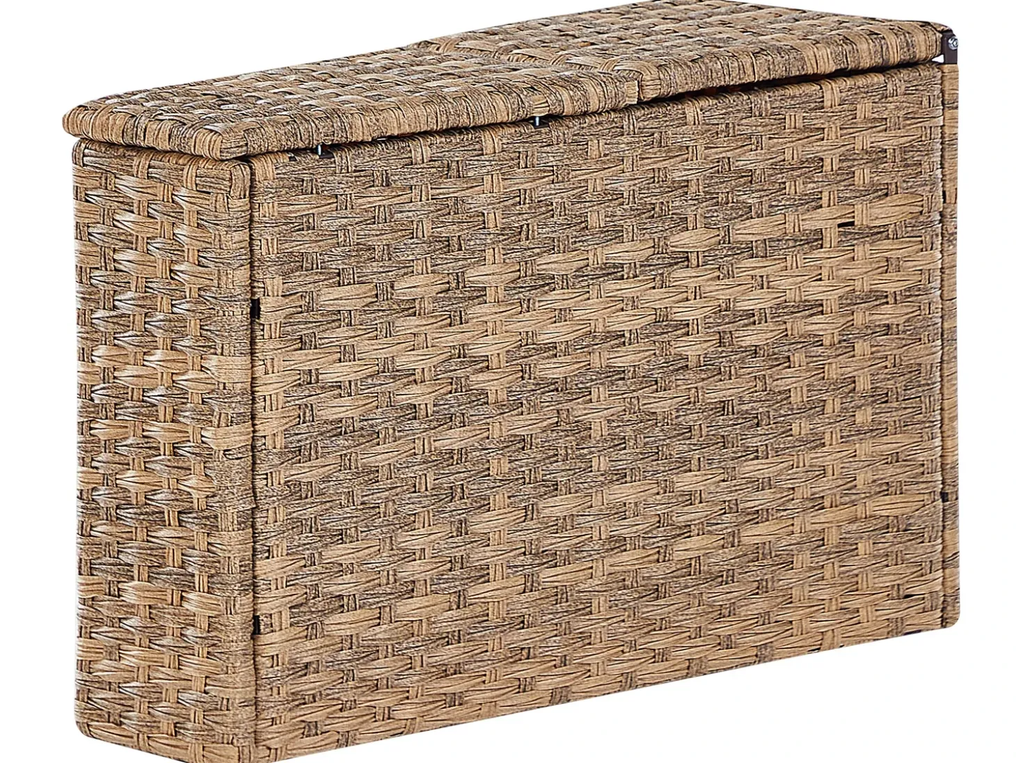 SEVERO 9 personers Loungesæt med bord Guldbrun PE-rattan