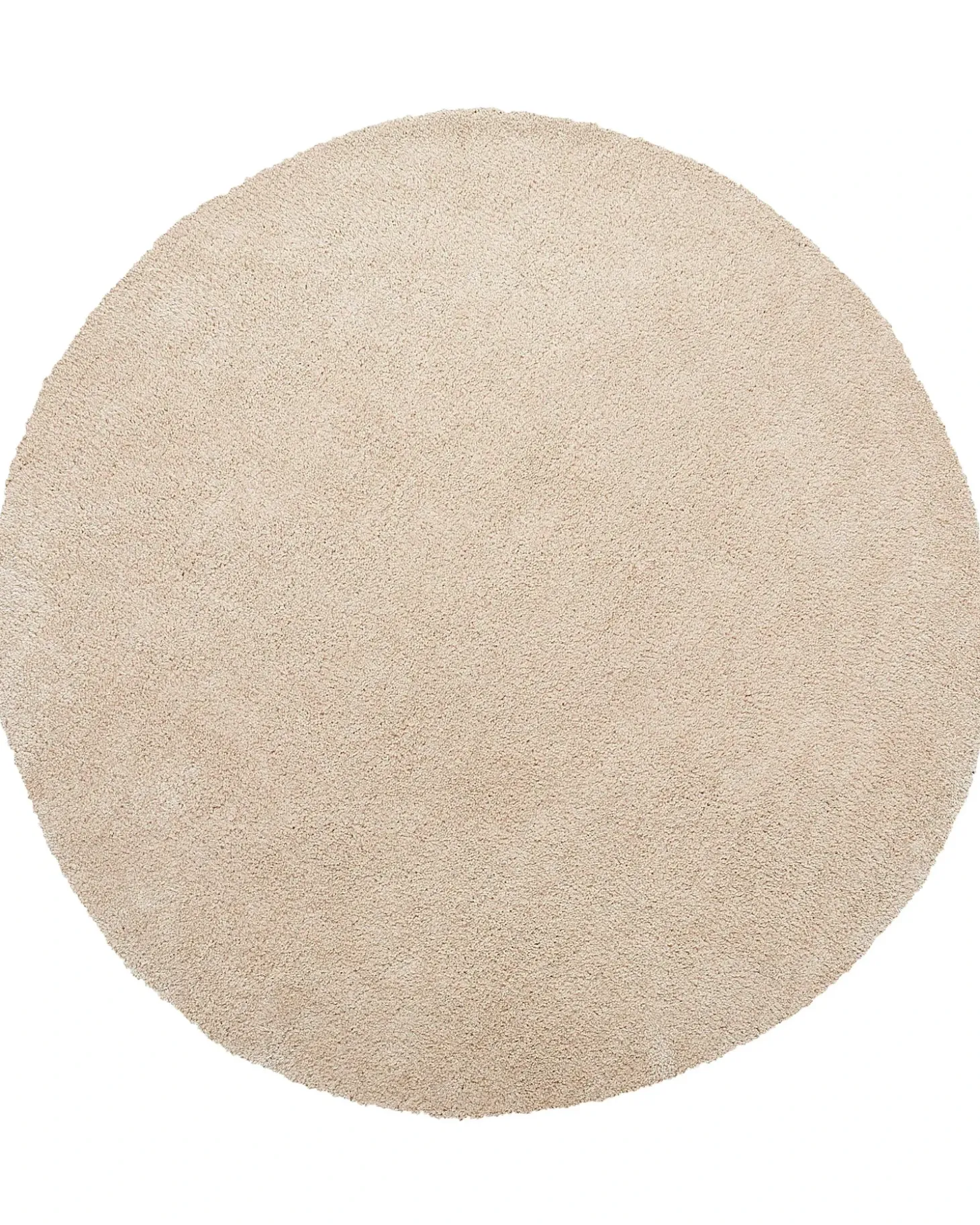 Shaggy gulvtæppe DEMRE Beige ø 140 cm