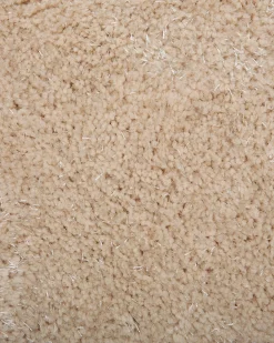 Shaggy gulvtæppe DEMRE Beige ø 140 cm