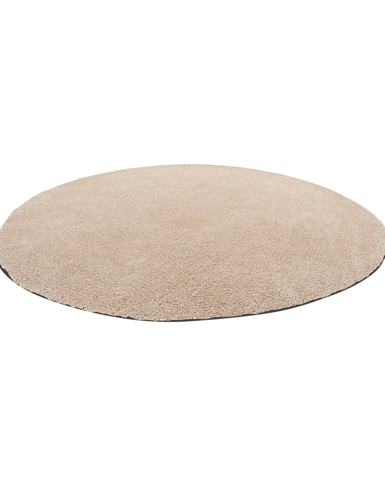 Shaggy gulvtæppe DEMRE Beige ø 140 cm