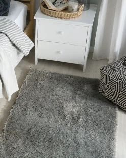 Shaggy gulvtæppe EVREN Lysegrå 80 x 150 cm