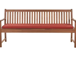Siddehynde til bænk VIVARA 169 x 50 cm Mørkerød