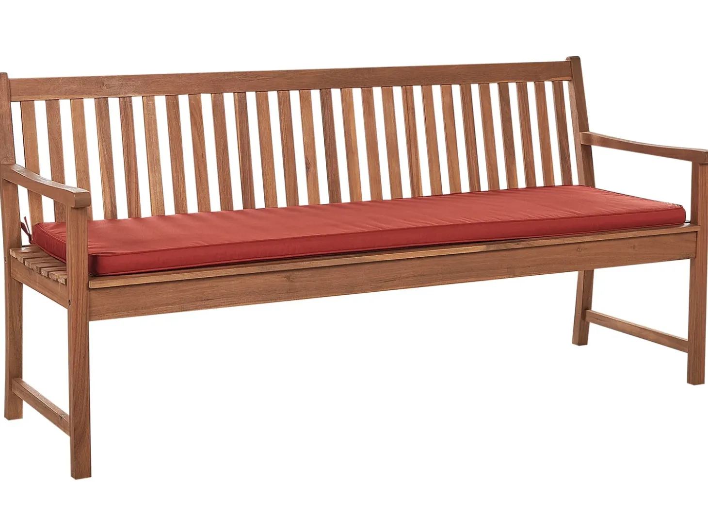 Siddehynde til bænk VIVARA 169 x 50 cm Mørkerød