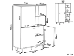Skab PARAMOUNT Brun