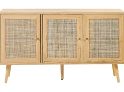 Skab PEROTE Rattan Lysebrun