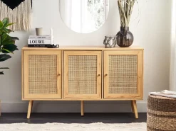 Skab PEROTE Rattan Lysebrun