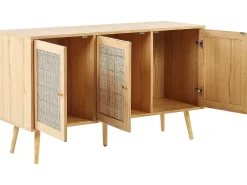 Skab PEROTE Rattan Lysebrun