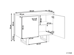 Skab TIMBER Lysebrun