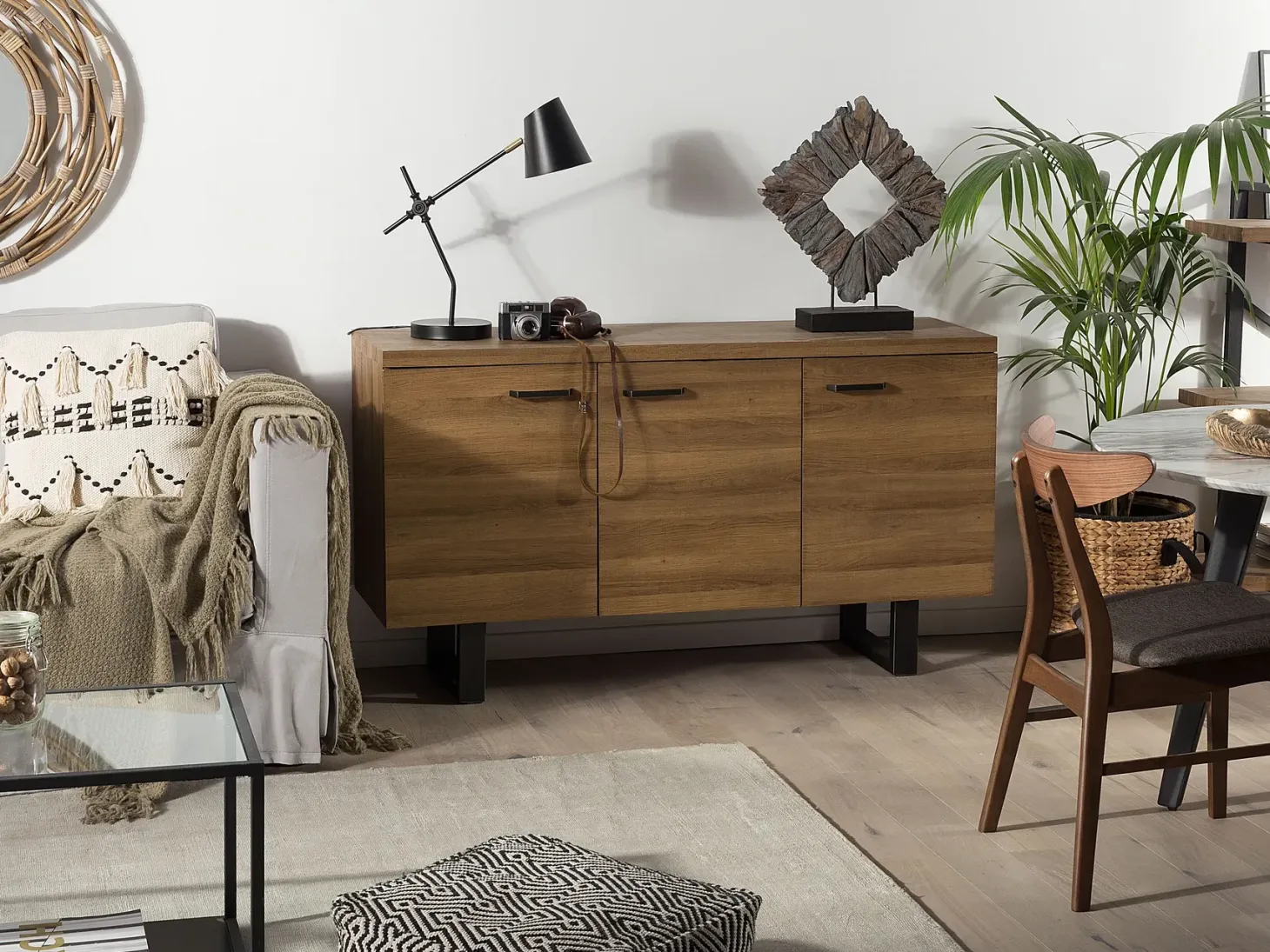 Skab TIMBER Mørkebrun