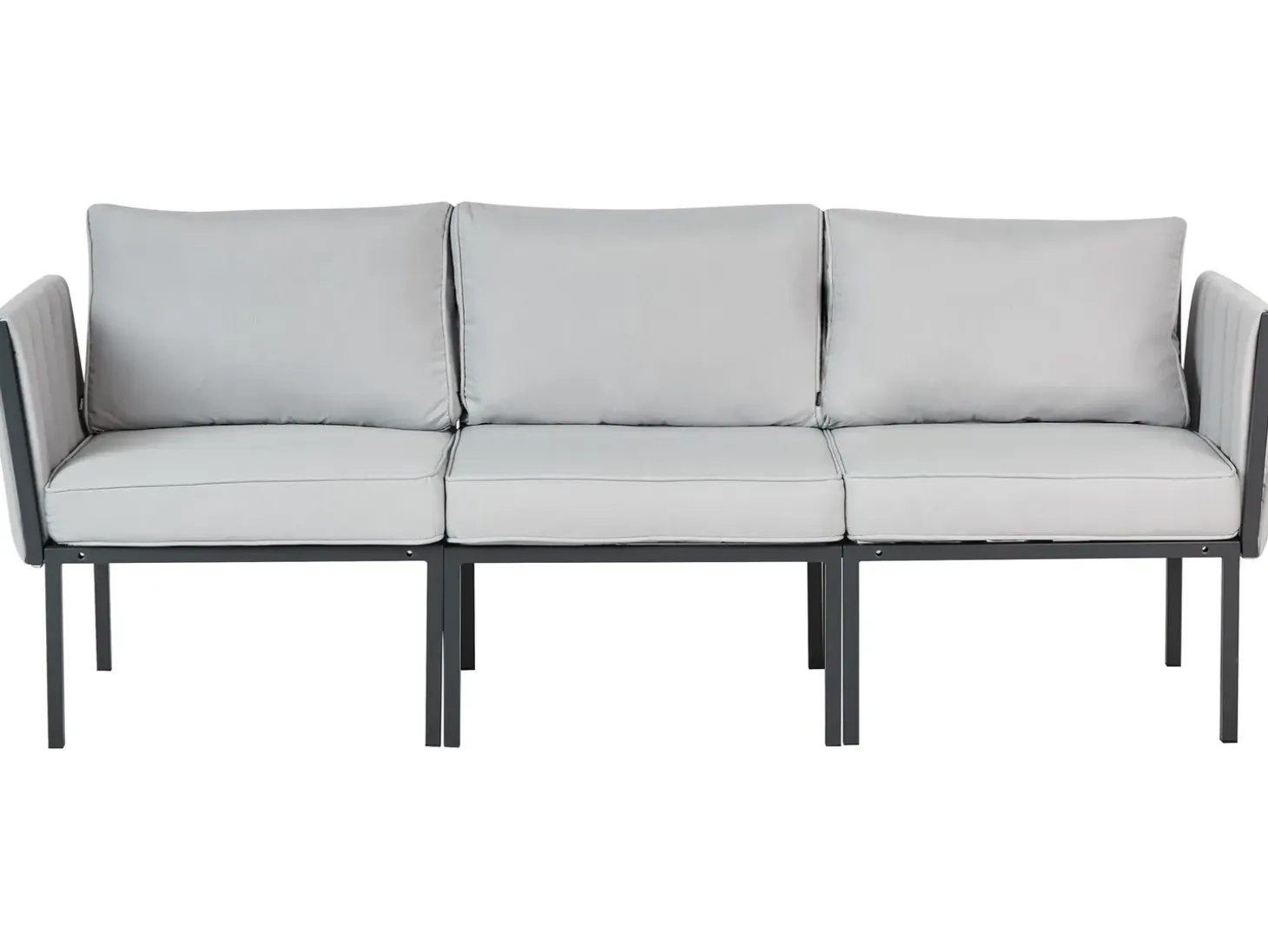 SKALA 5 personers Loungesæt med bord Lysegrå Metal