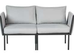 SKALA 5 personers Loungesæt med bord Lysegrå Metal