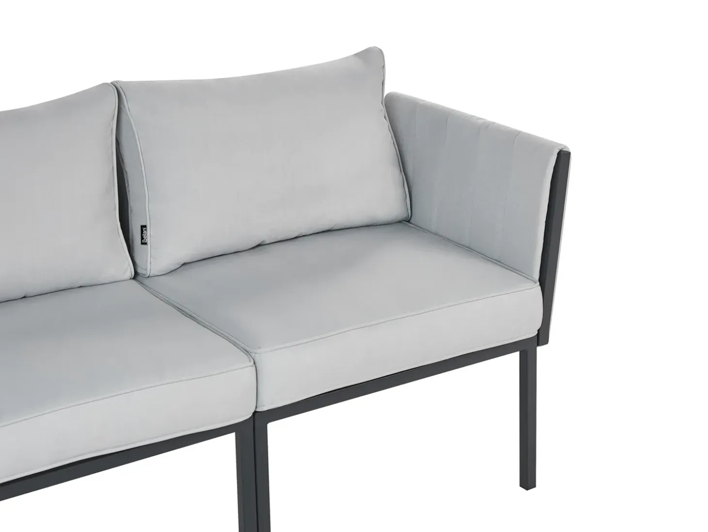 SKALA 5 personers Loungesæt med bord Lysegrå Metal