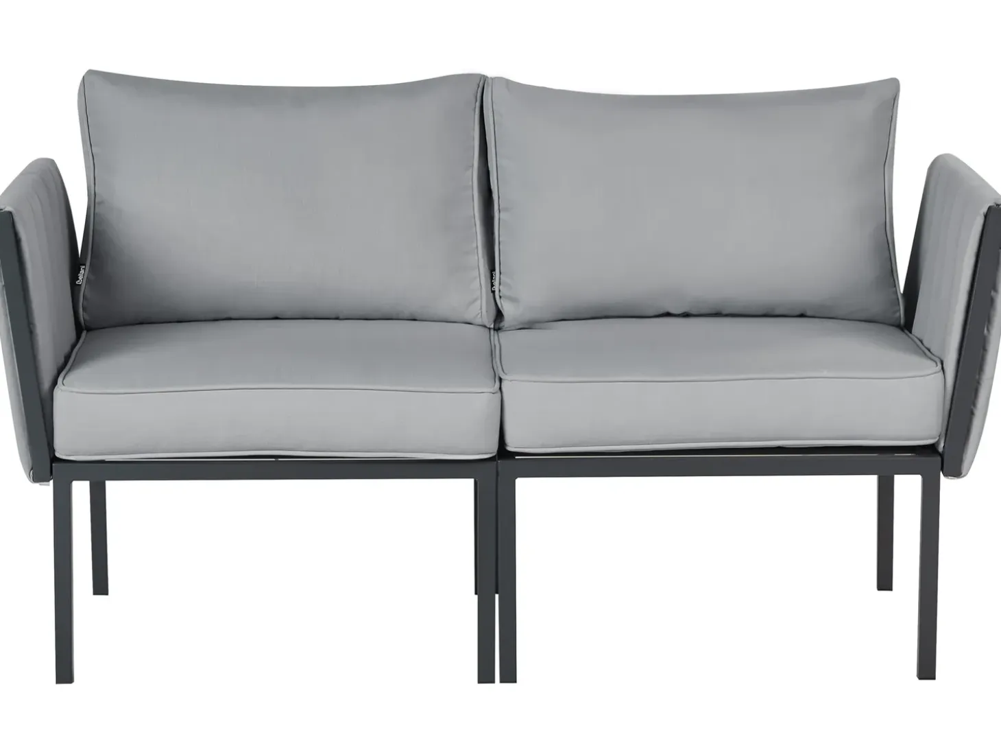 SKALA 5 personers Loungesæt med bord Mørkegrå Metal