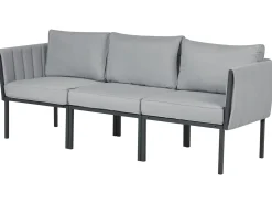 SKALA 5 personers Loungesæt med bord Mørkegrå Metal