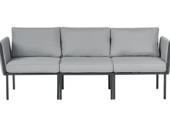 SKALA 5 personers Loungesæt med bord Mørkegrå Metal