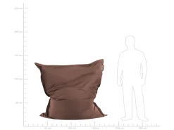 Sækkestol 300 L FUZZY 140 cm 180 cm Brun