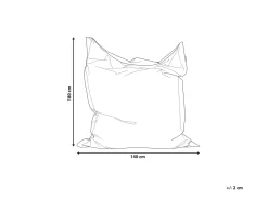 Sækkestol 300 L FUZZY 140 cm 180 cm Mørkeblå