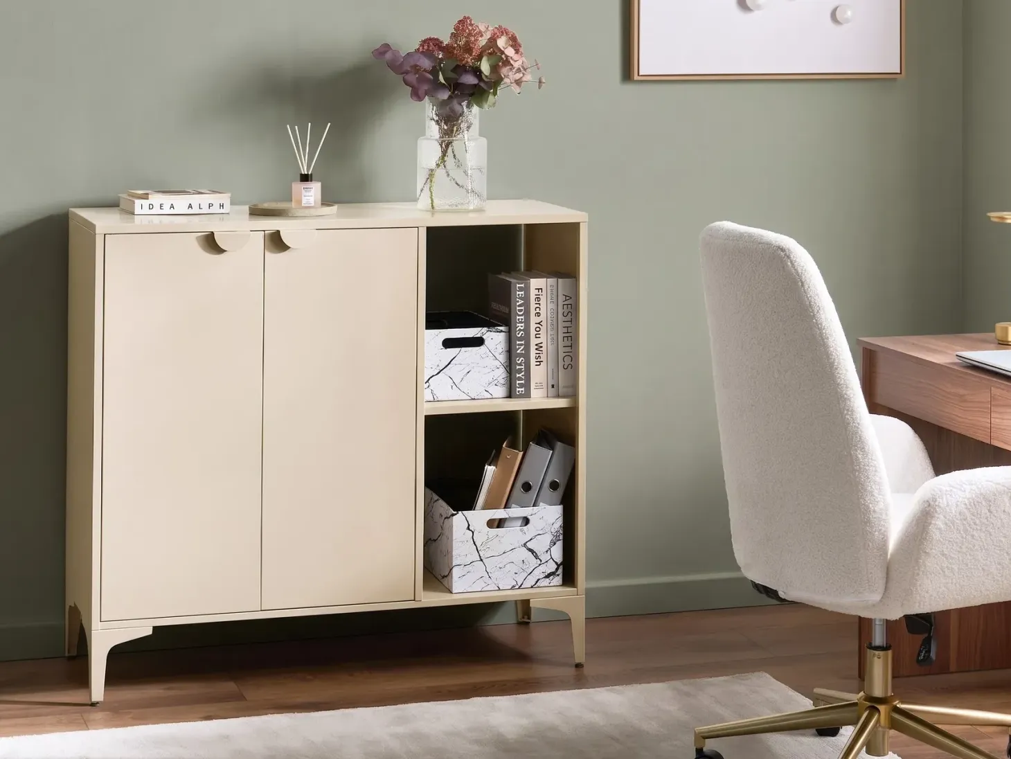 Skænk ARDURA Metal Beige