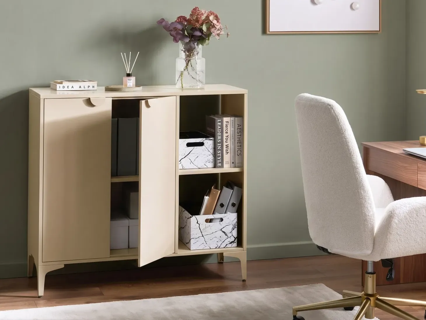 Skænk ARDURA Metal Beige