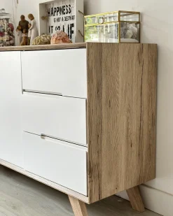 Skænk FORESTER Brun/hvid