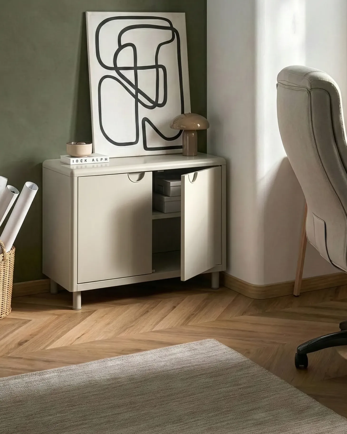 Skænk KORVO Lys Beige