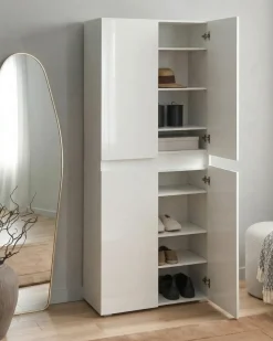Skoskab LETHBRIDGE Hvid